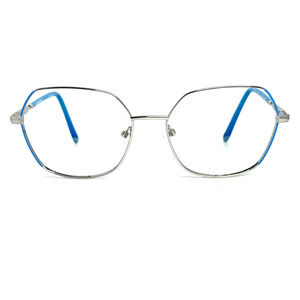 Aeropostale‎ AERO4003 Artic Eyeglasses Frames Silver Blue 55-17-140 H17431